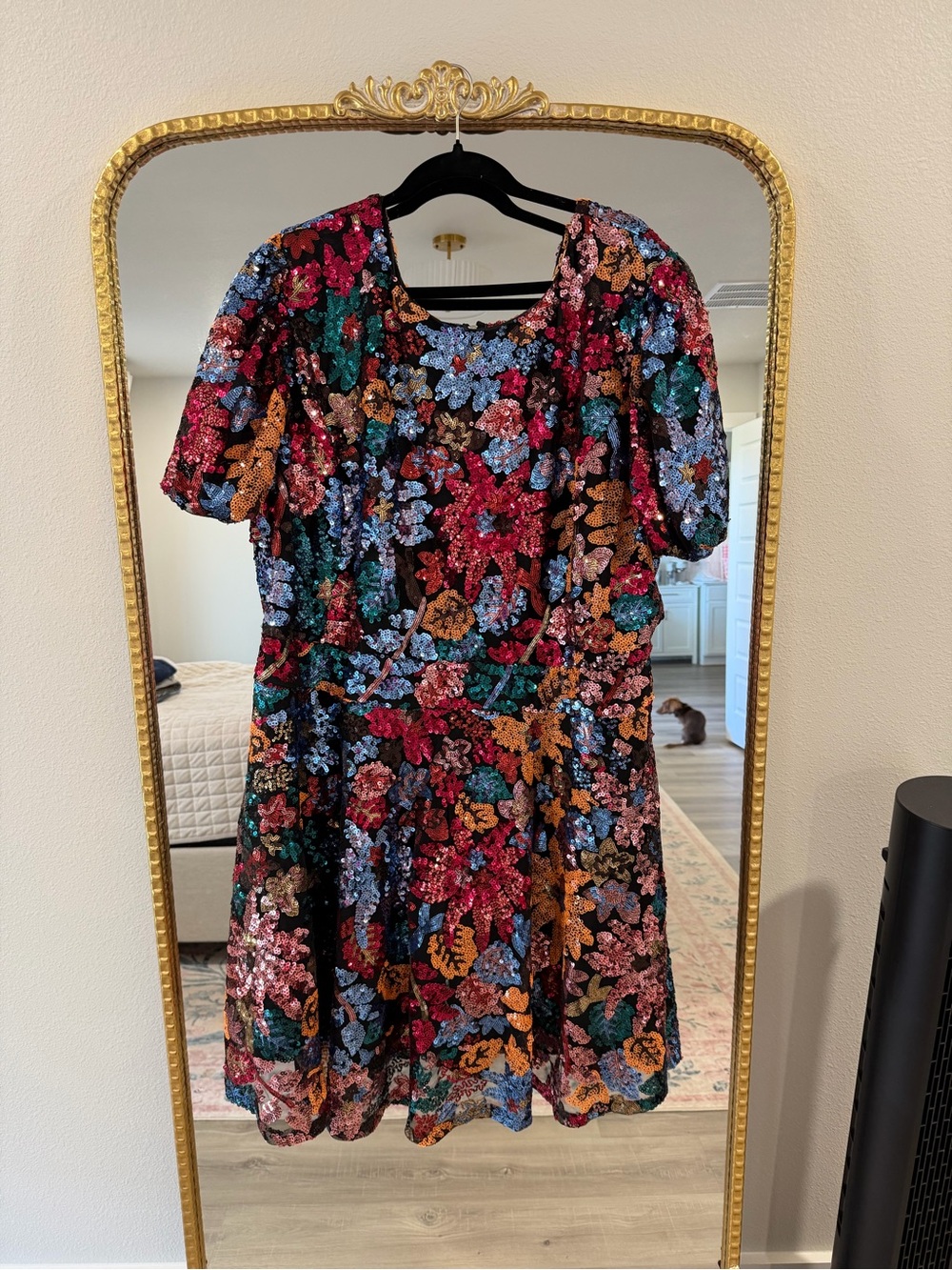 Ivy City Co Sequin Floral Dress